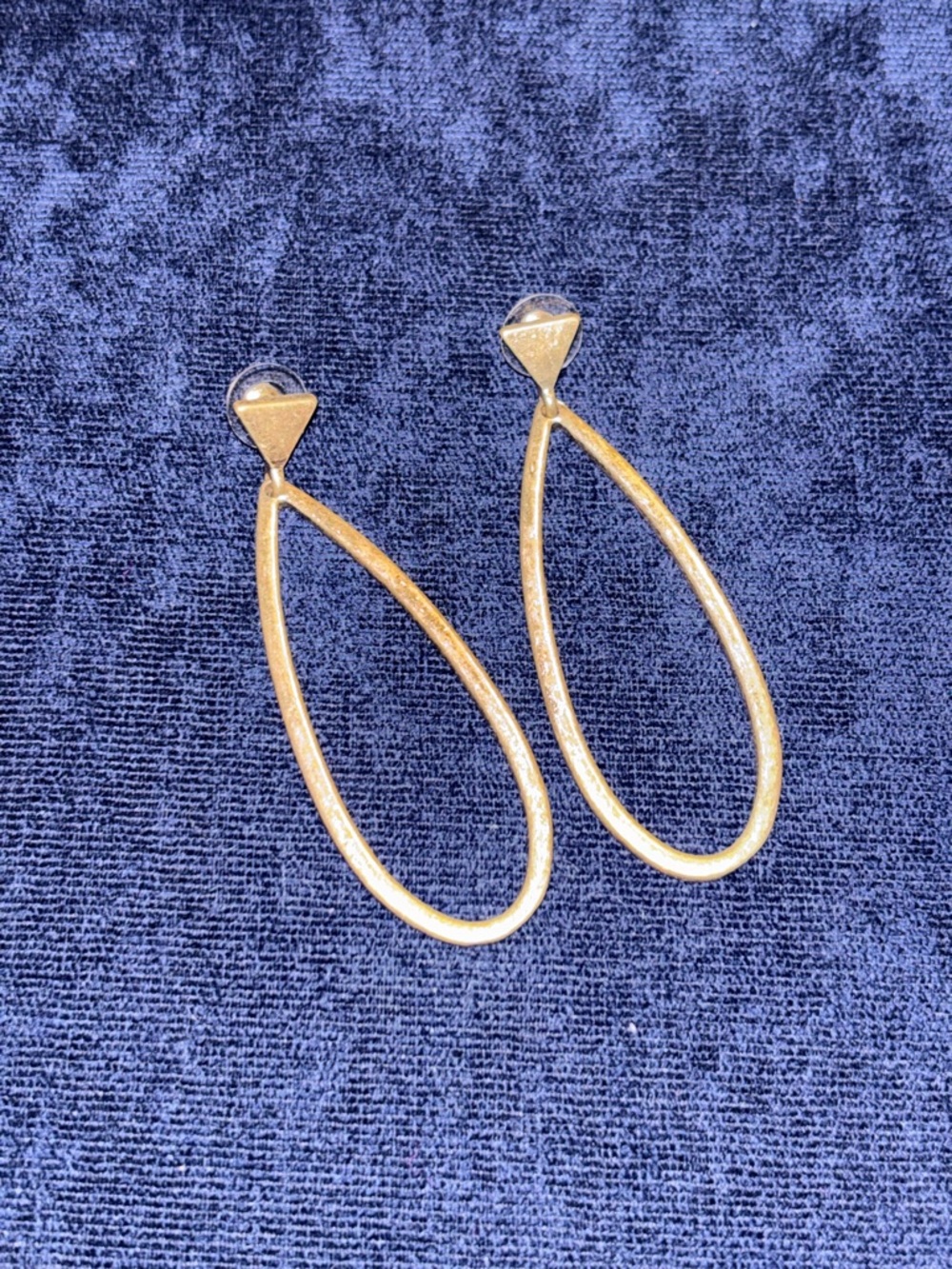 Gold Teardrop Hoop Earrings - Elegant Women's Jewelry